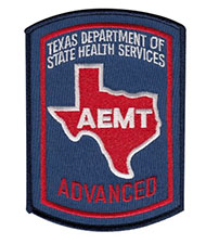 Texas advanced EMT badge