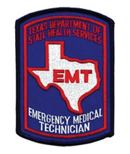 Texas EMT badge