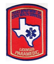 Texas EMT Paramedic badge