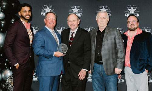 Dr. Robert J. Exley recognized by the North Brazoria County Chamber of Commerce.